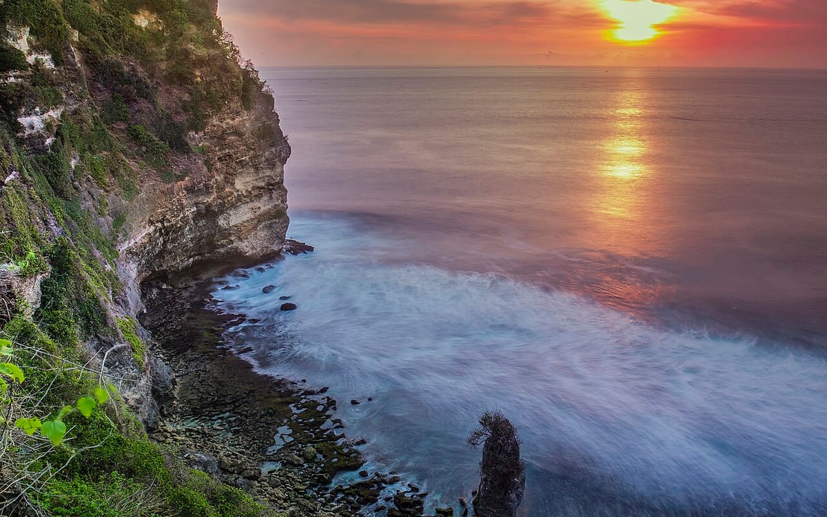 Uluwatu Temple at sunset
